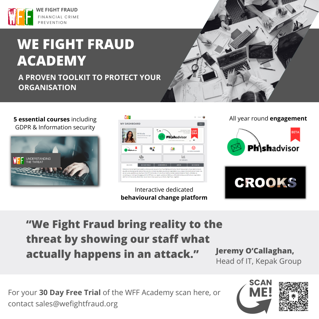 We Fight Fraud Academy (Instagram Post)